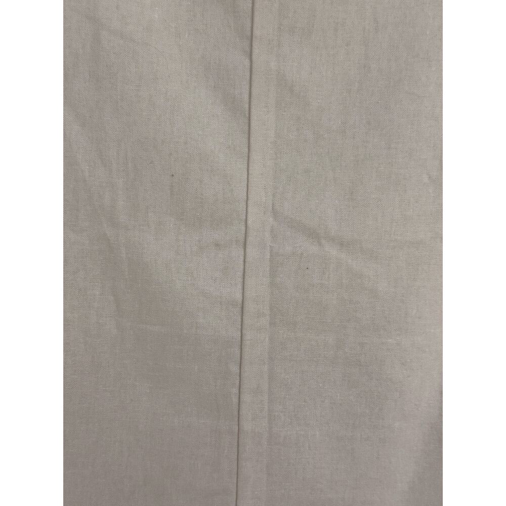 Linen Boxy Top Neutral High Low Hem Minimalist Large NEW - Picture 4 of 5